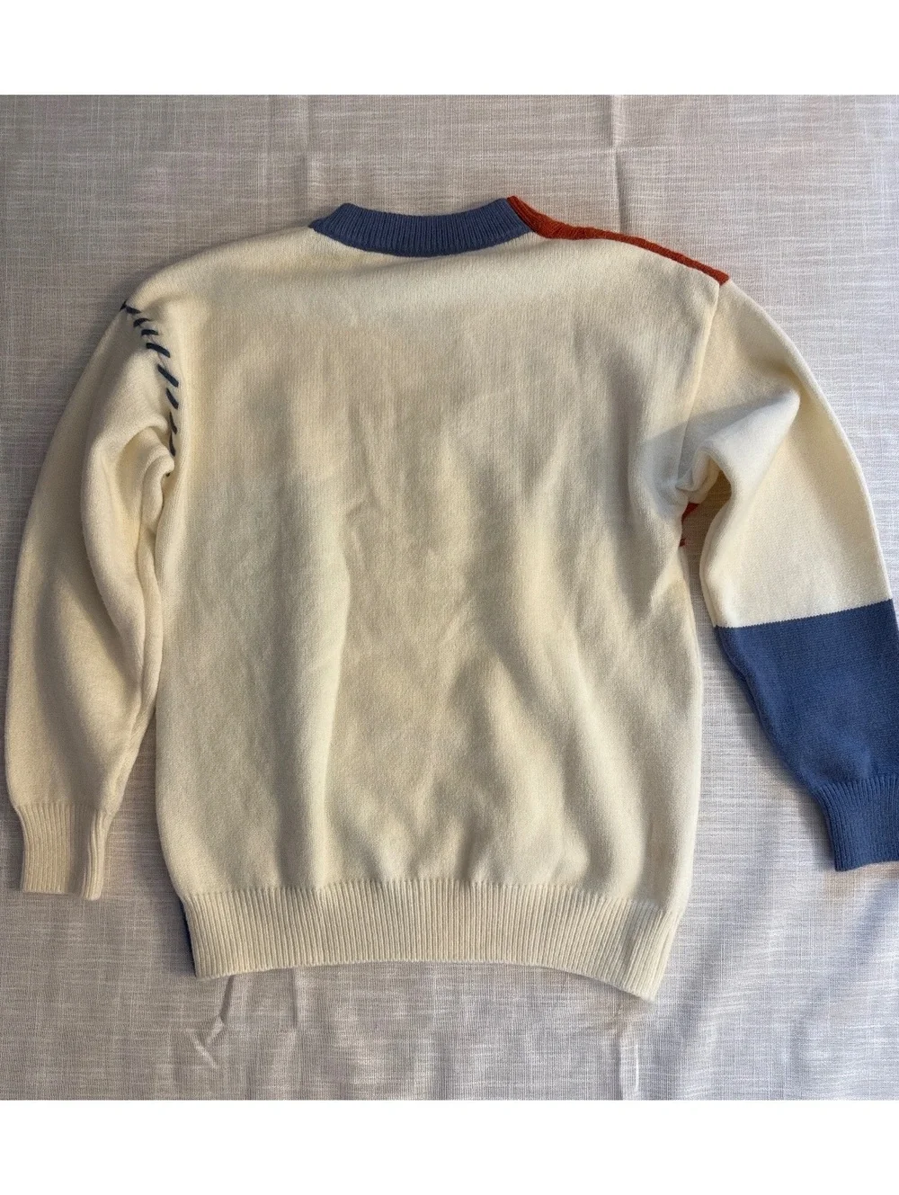 Nike Colorblock Cable Knit Sweater with Embroidered Logo